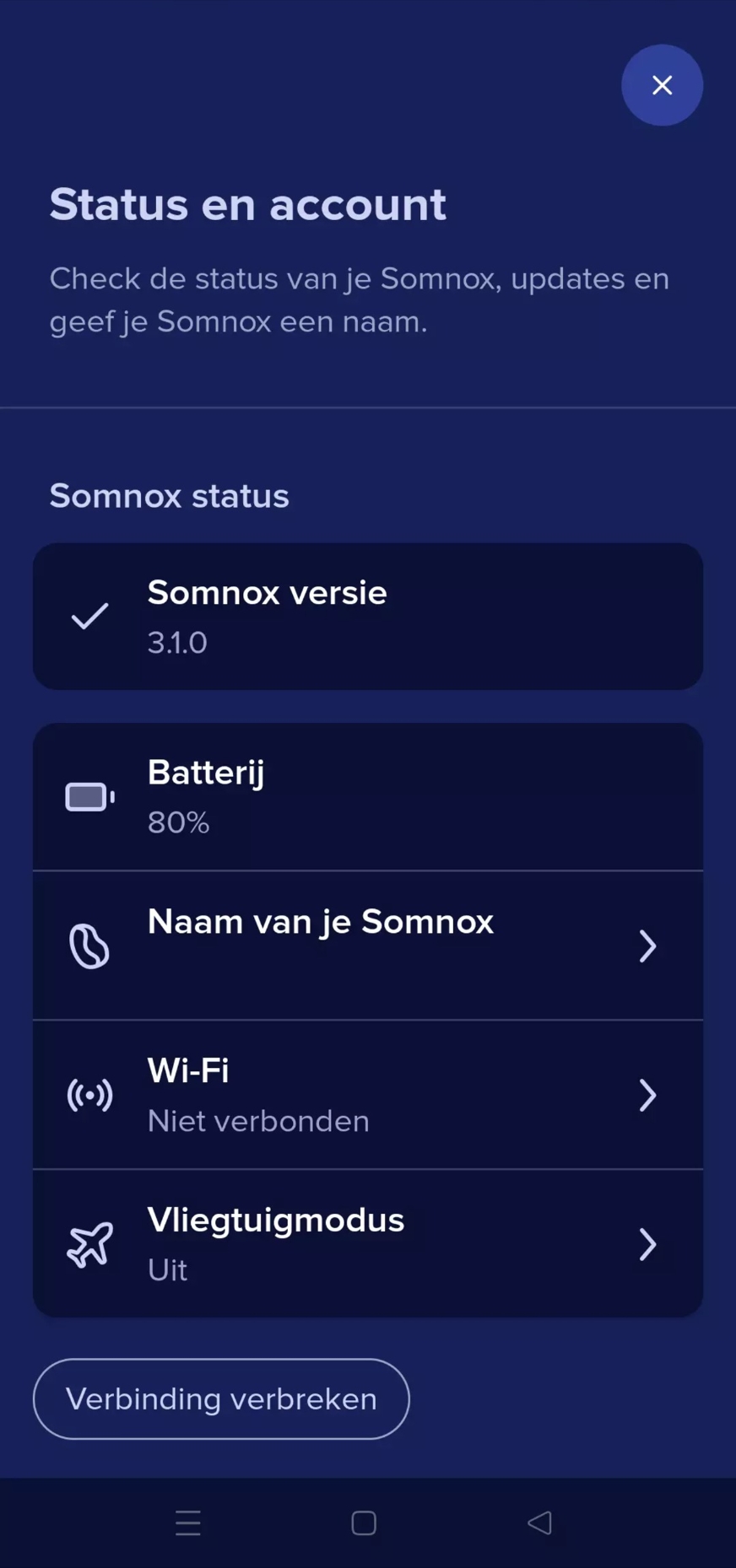 Somnox app bluetooth